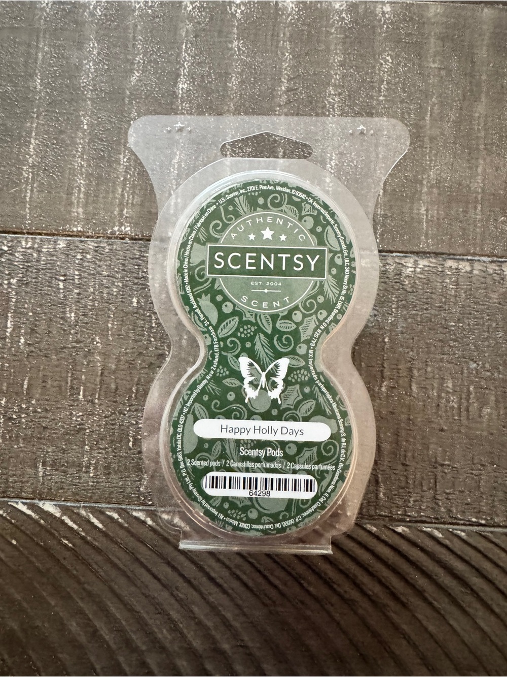 New! X2 Scentsy Happy Holly Days Pods!